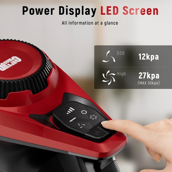 Cordless Vacuum Cleaner, 30Kpa Home Stick Vacuum, 55mins Max Runtime - Picture 4 of 8